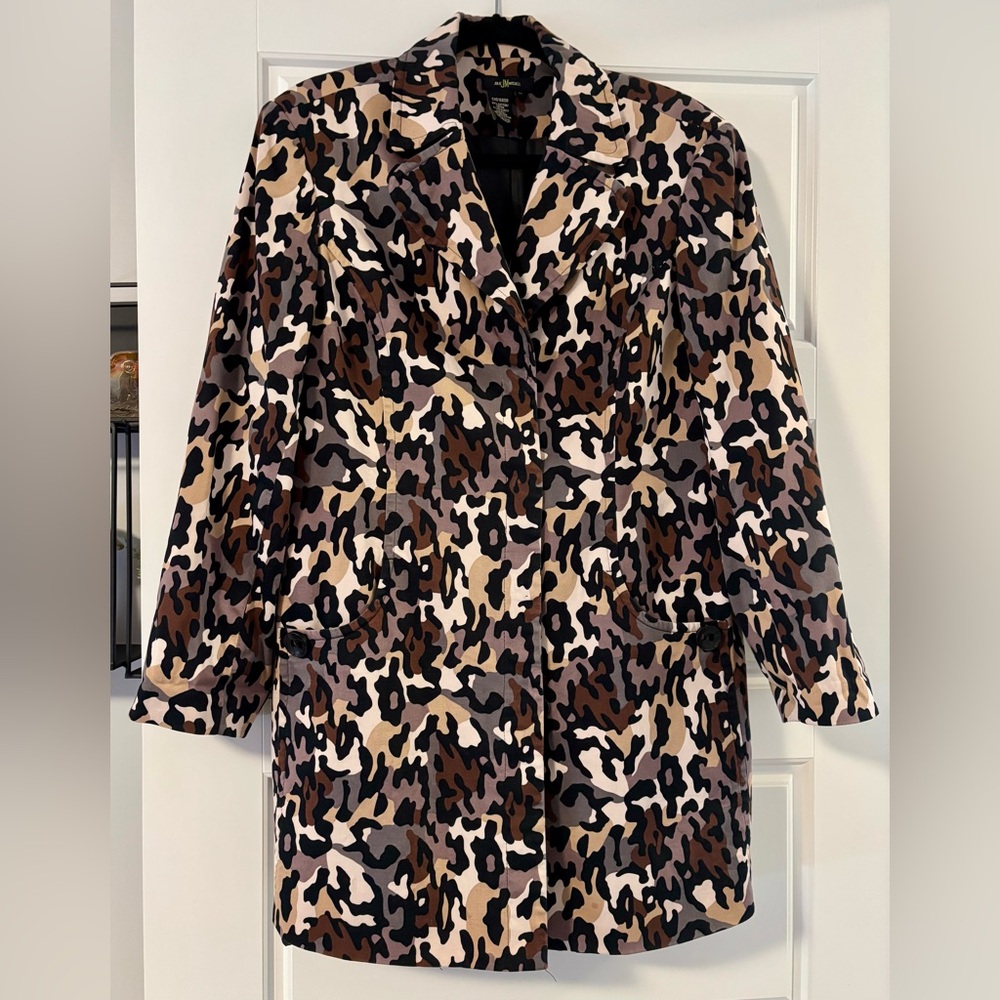Stylish Camouflage Print Coat